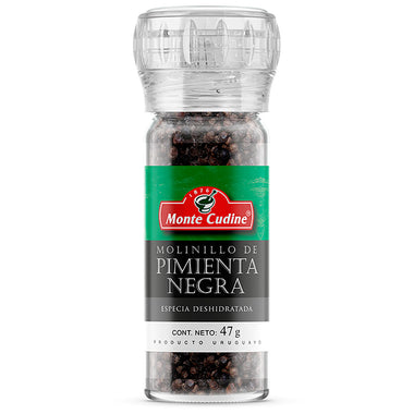 Pimienta Negra Monte Cudine 47g con Molinillo