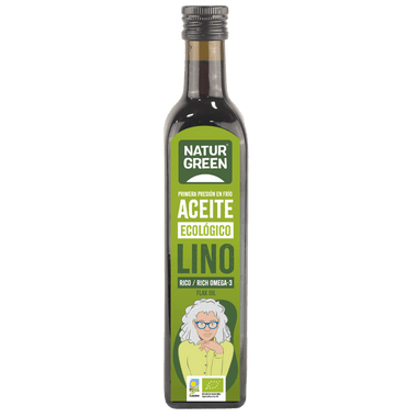 Aceite de Lino Ecológico Rico en Omega 3 Natur Green 250ml