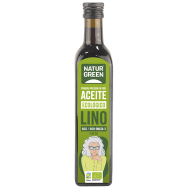 Aceite de Lino Ecológico Rico en Omega 3 Natur Green 250ml