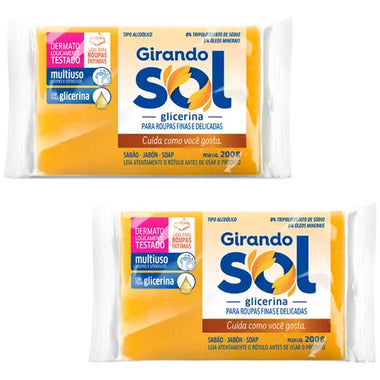 Jabón Ropa En Barra Girandosol Glicerina Neutro Pack X 2u