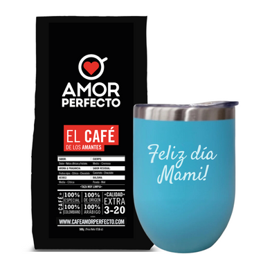 Cafe Amor Perfecto 500grs + Vaso térmico Grabado Dia de la Madre
