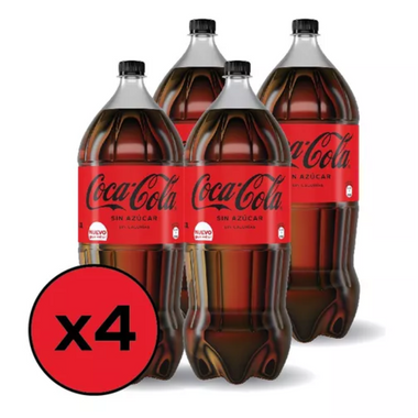 Coca Cola Zero 3 Litros Pack x 4u