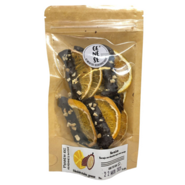 Naranja Deshidratada con Chocolate sin azucar 100grs Genese