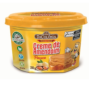 Pasta de Maní sabor Pacoca Untable Cremosa 200grs