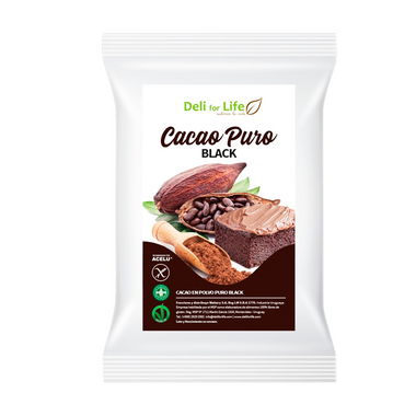 Cacao Puro Black Deli for Life 250grs sin Gluten