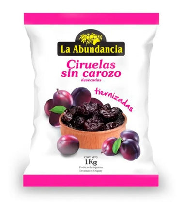 Ciruelas sin Carozo La Abundancia 1kg Tiernizadas