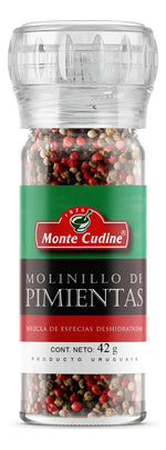 Pimienta Negra Monte Cudine 47g con Molinillo