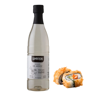 Vinagre de Arroz Gambertoni 500ml Ideal Sushi