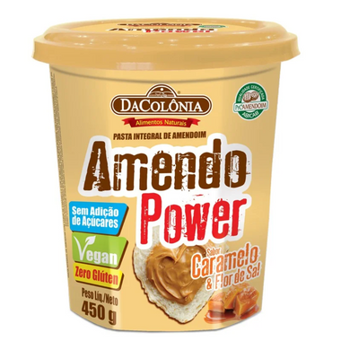 Manteca Pasta de Maní x 500grs Almendo Power Sabor Caramelo y Sal
