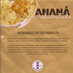 Piña Ananá Deshidratado 50grs 100% fruta sin agregados Genese