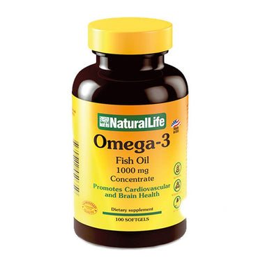 Omega 3 Fish Oil 1000mg 100 tabletas Natural Life