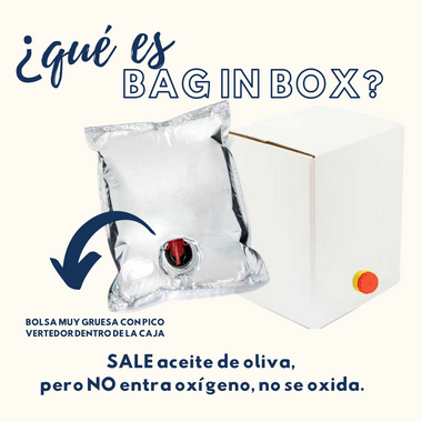 Aceite de Oliva Virgen Extra Bag in Box 5 litros Olivares Santa Laura - tresdeseosuy.com