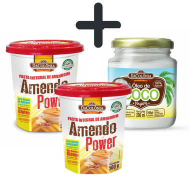 Combo 1kg Mantequilla Maní + Aceite de Coco Virgen 200grs