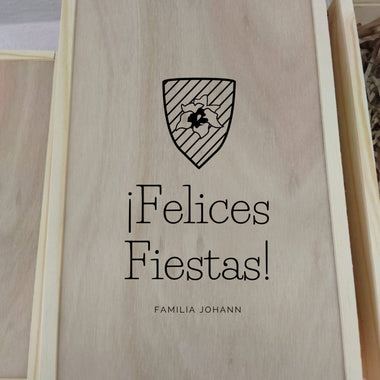 REGALO NAVIDAD: Caja de Regalo 2 Vinos Personalizada